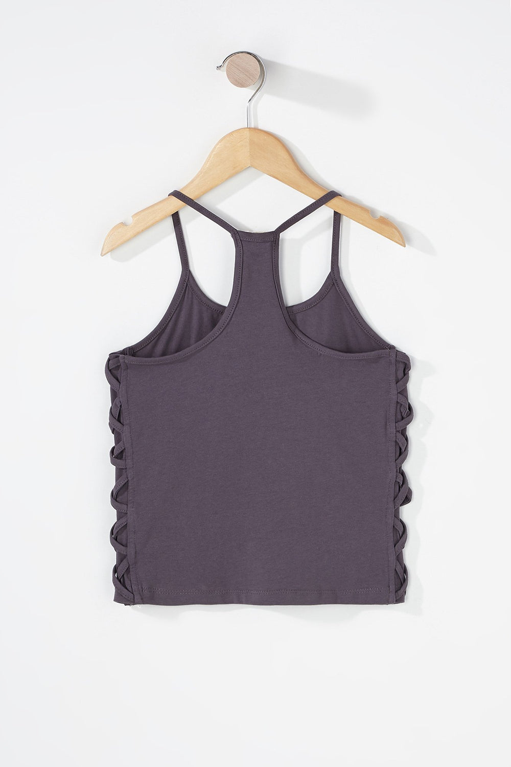 Kids Camisole à imprimé Brooklyn 1992 avec motif de cage sur les côtés pour fille Gris