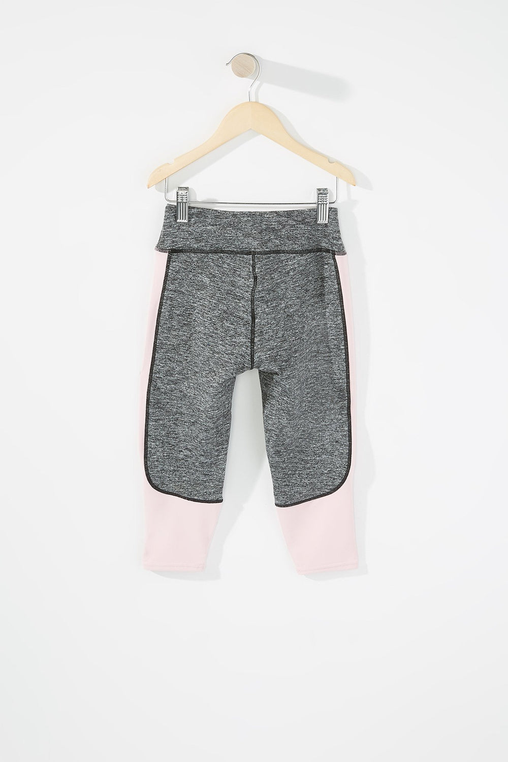 Kids Legging Active à blocs de couleurs pour fille Gris