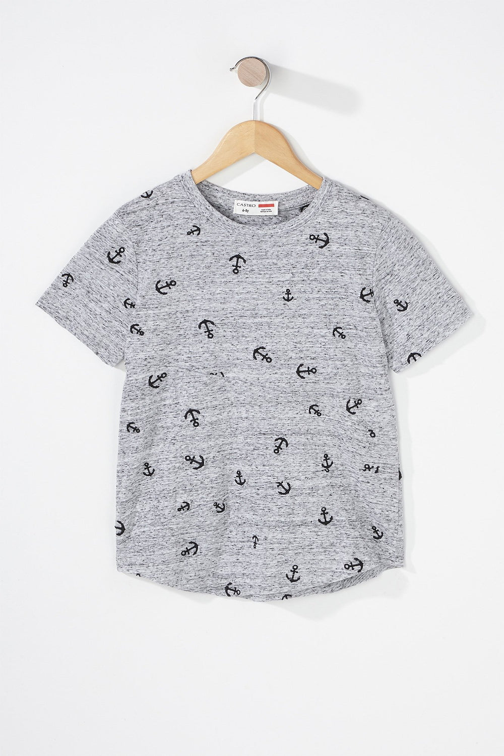 Kids T-shirt à imprimé Ancre pour garçon Gris
