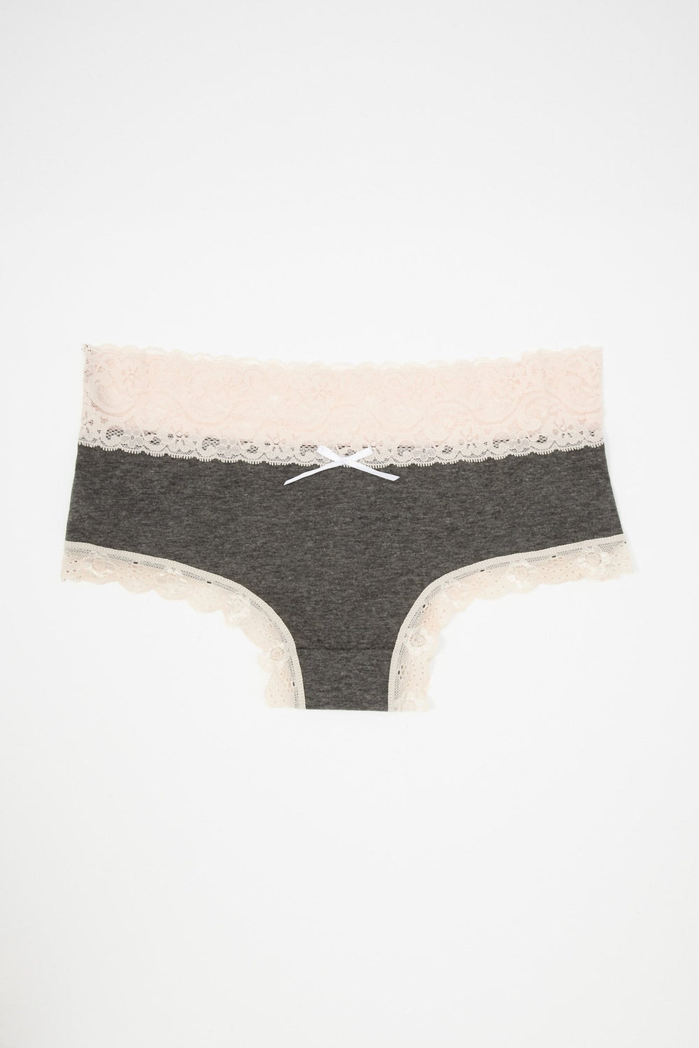 Women Bride Lace Undie Heather Grey