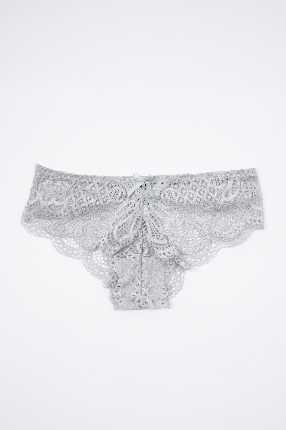 Women Mid-Rise Lace Undie Heather Grey