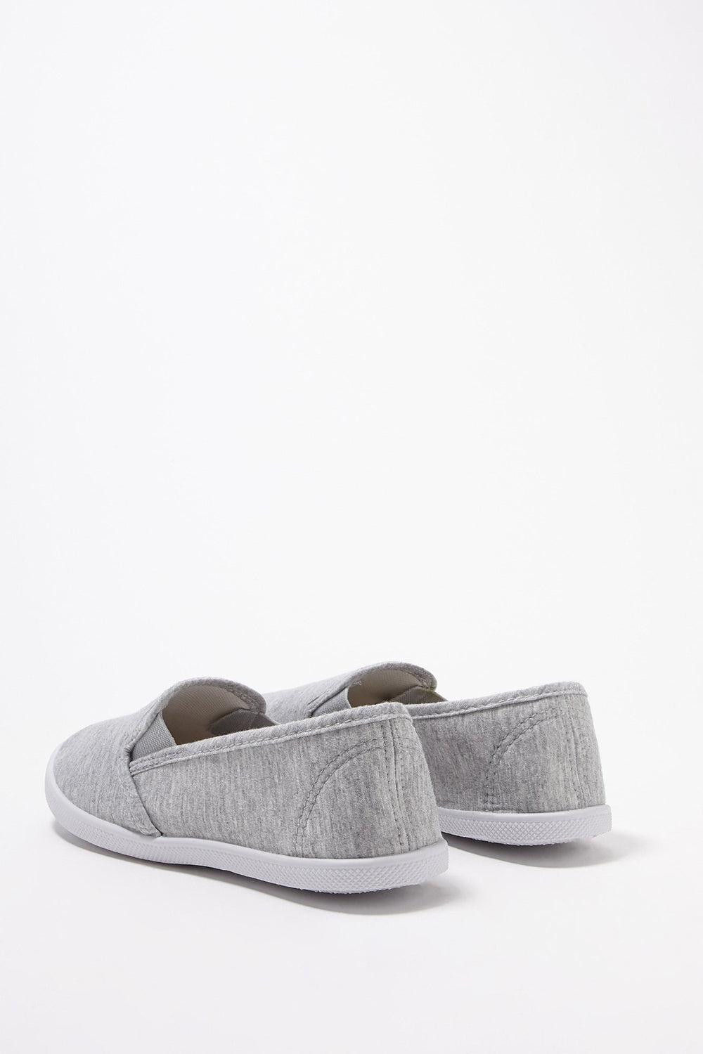 Women Canvas Slip-On Sneakers Heather Grey