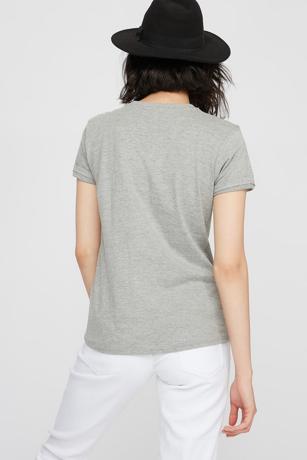 Women Nasa Graphic T-Shirt Heather Grey