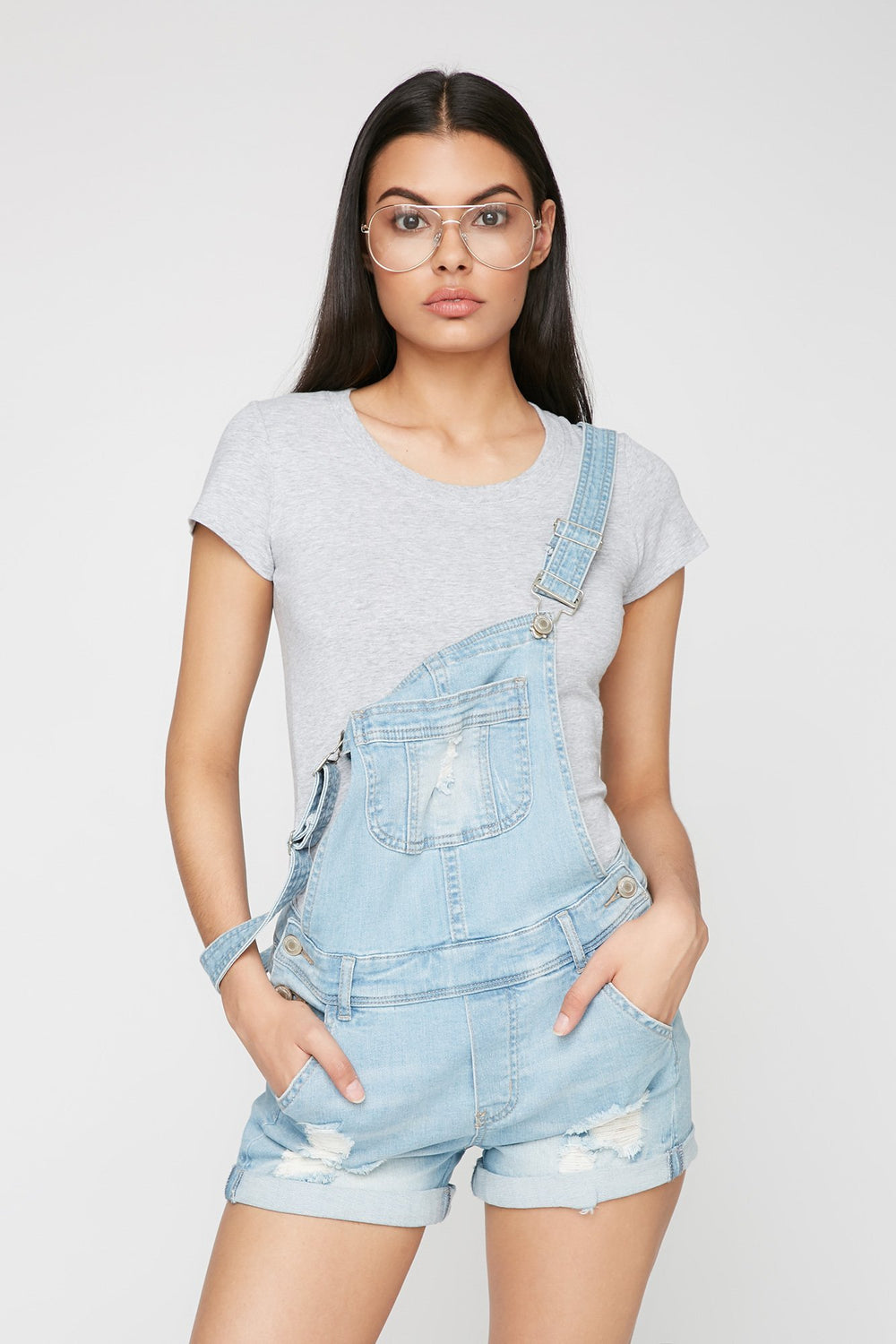 Women Scoop Neck Basic T-Shirt Heather Grey