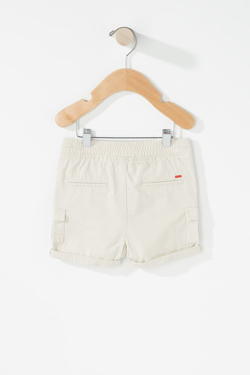 Kids Baby Boy Drawstring Cargo Short Heather Grey