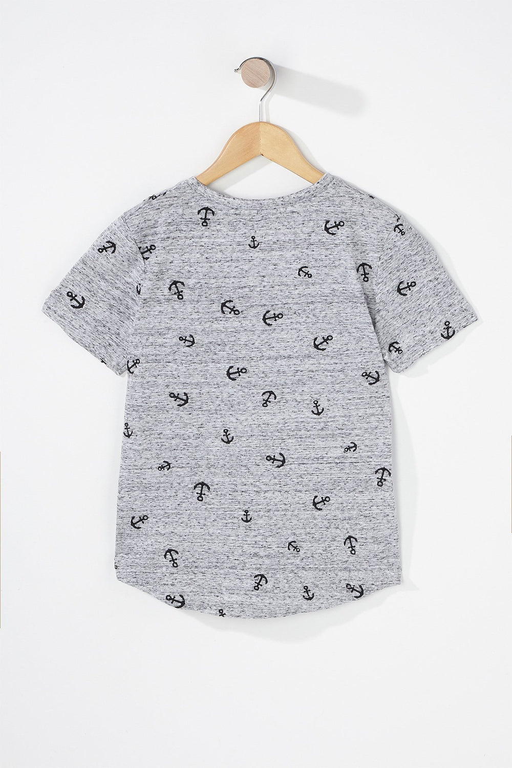 Kids Boys Anchor Graphic T-Shirt Heather Grey