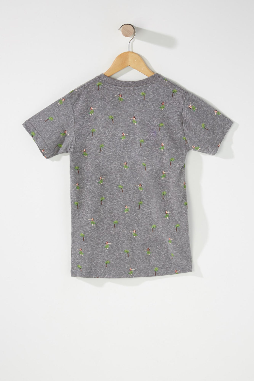 Kids Boys Crewneck Graphic T-Shirt Heather Grey