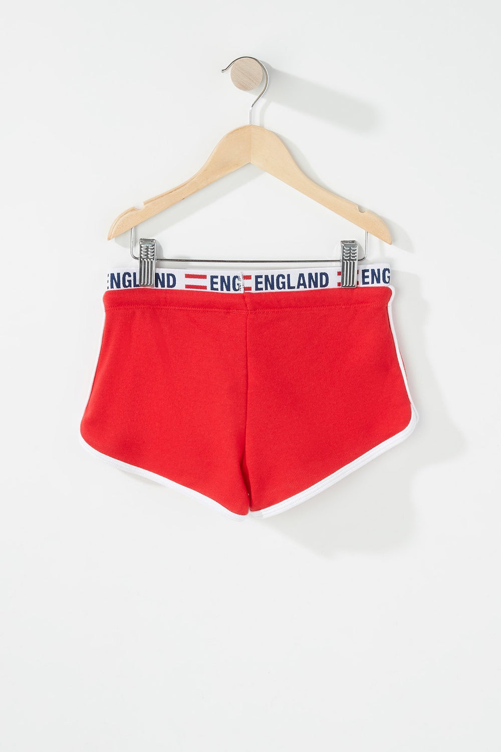 Kids Short en molleton avec bande à imprimé World Cup et taille coulissante pour fille Ivoire