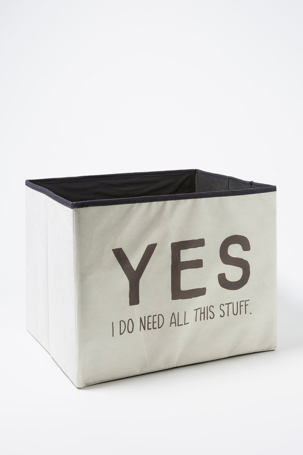 Women Yes I Do Need All This Stuff Storage Box Ivory