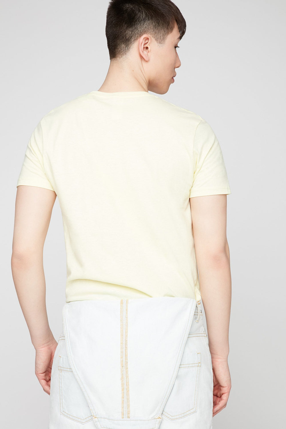 Men T-shirt à imprimé Don't Know Don't Care Jaune