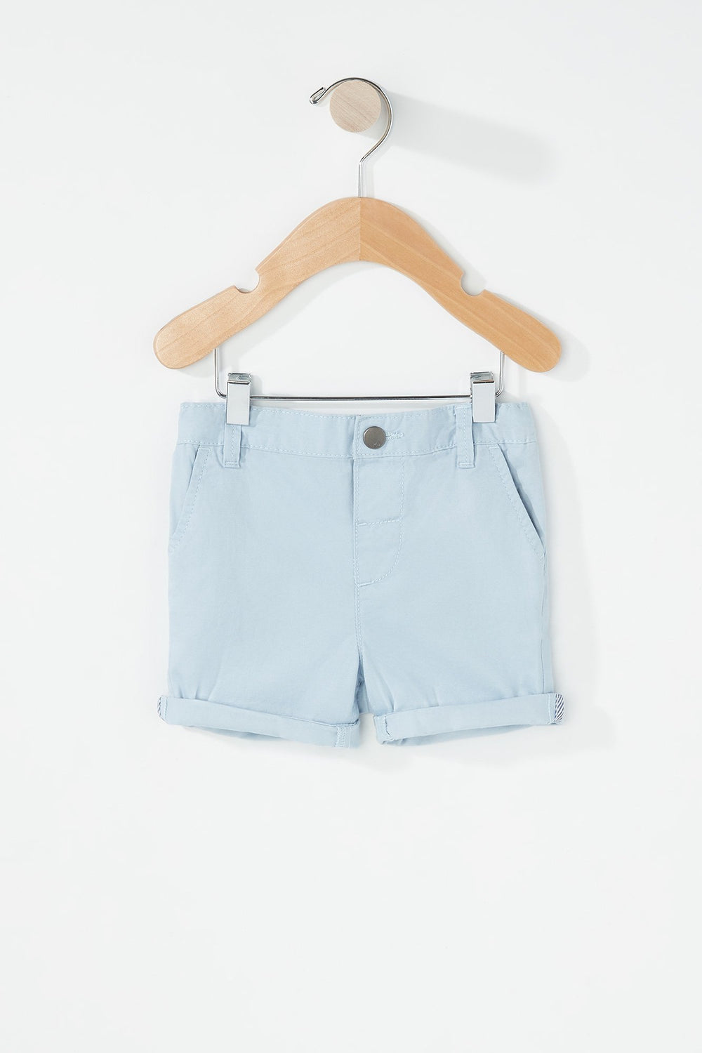 Kids Baby Boy Coloured Roll-Up Short Light Blue