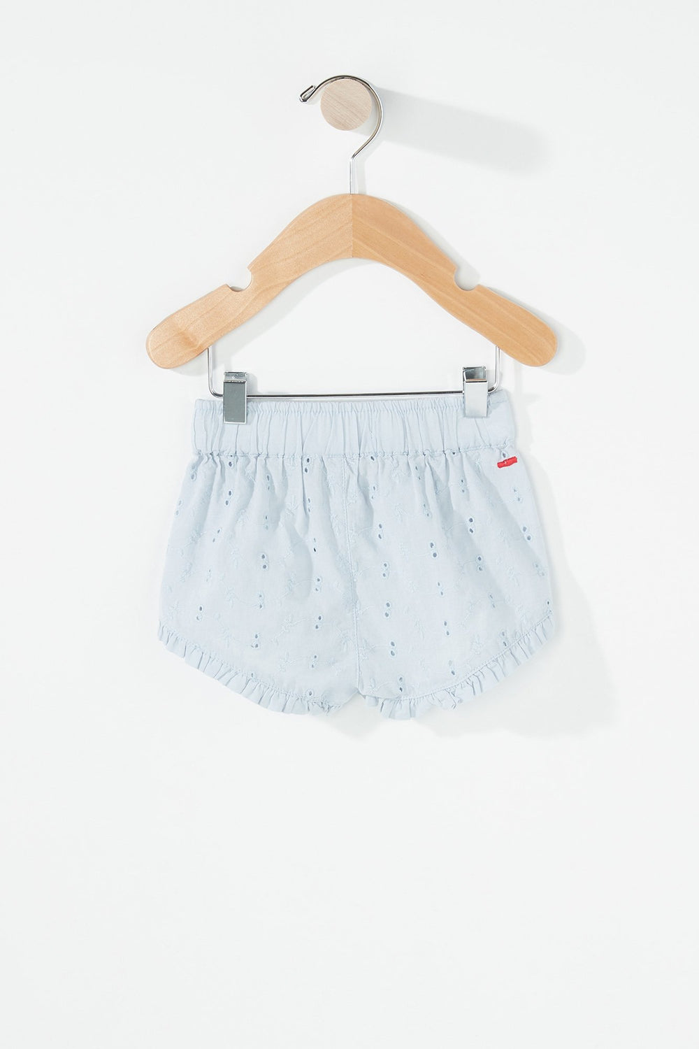Kids Baby Girl Bowtie Ruffle Tulip Short Light Blue