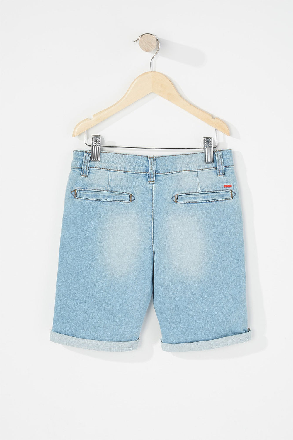 Kids Boys Chino Denim Short Light Blue