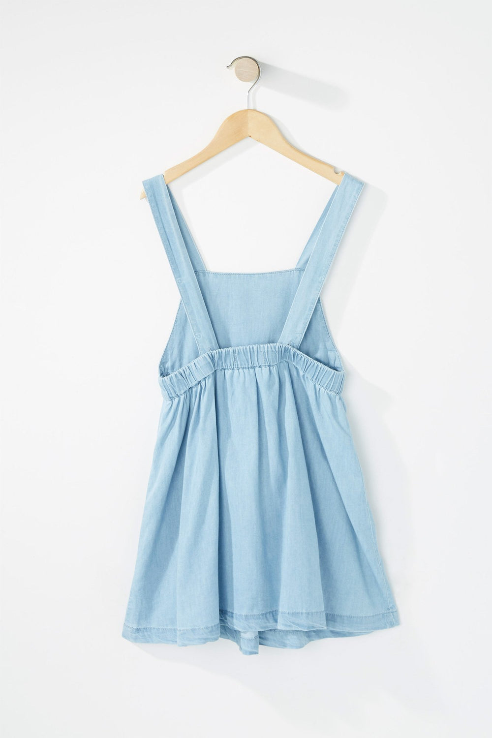 Kids Girls Chambray Dress Light Blue