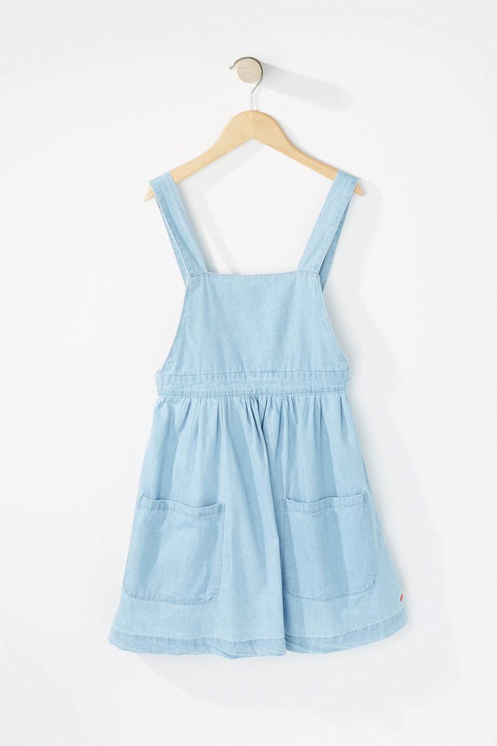 Kids Girls Chambray Dress Light Blue