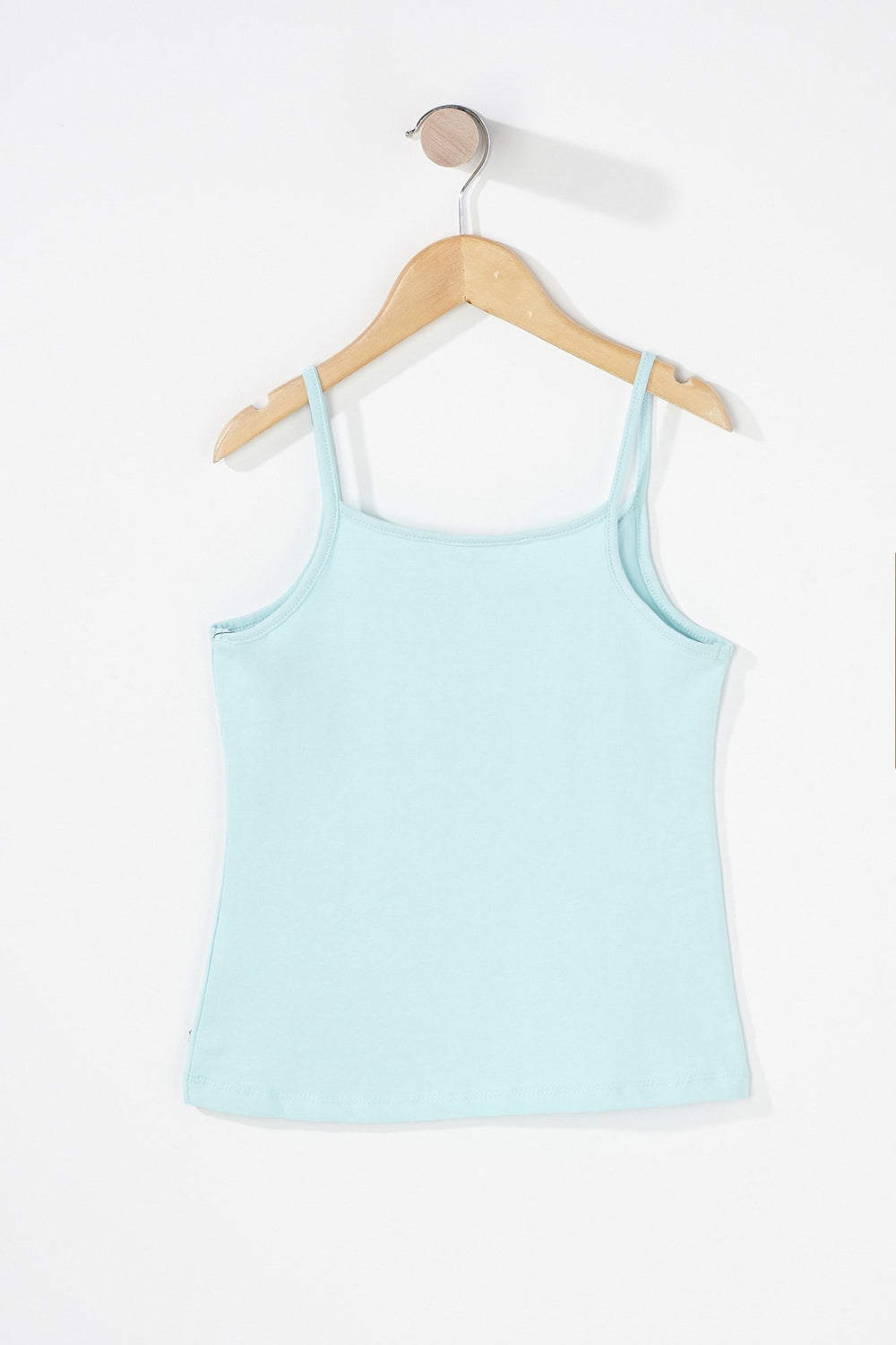 Kids Girls Coloured Basic Camisole Light Blue