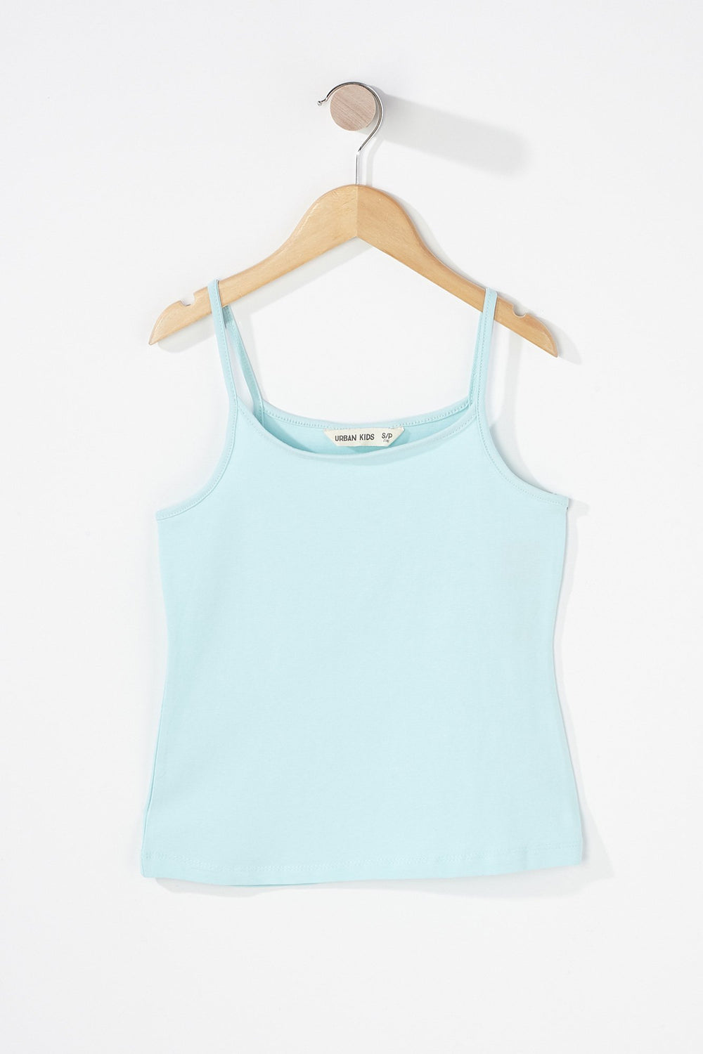 Kids Girls Coloured Basic Camisole Light Blue