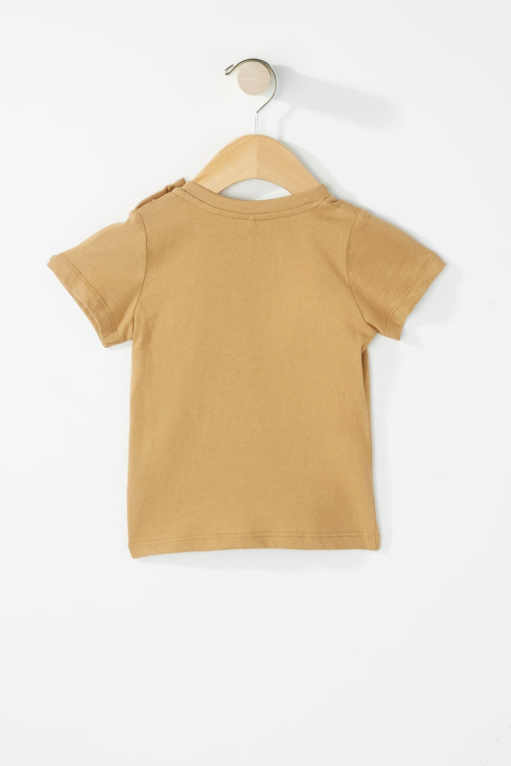Kids Baby Girl Panda Graphic T-Shirt Light Brown