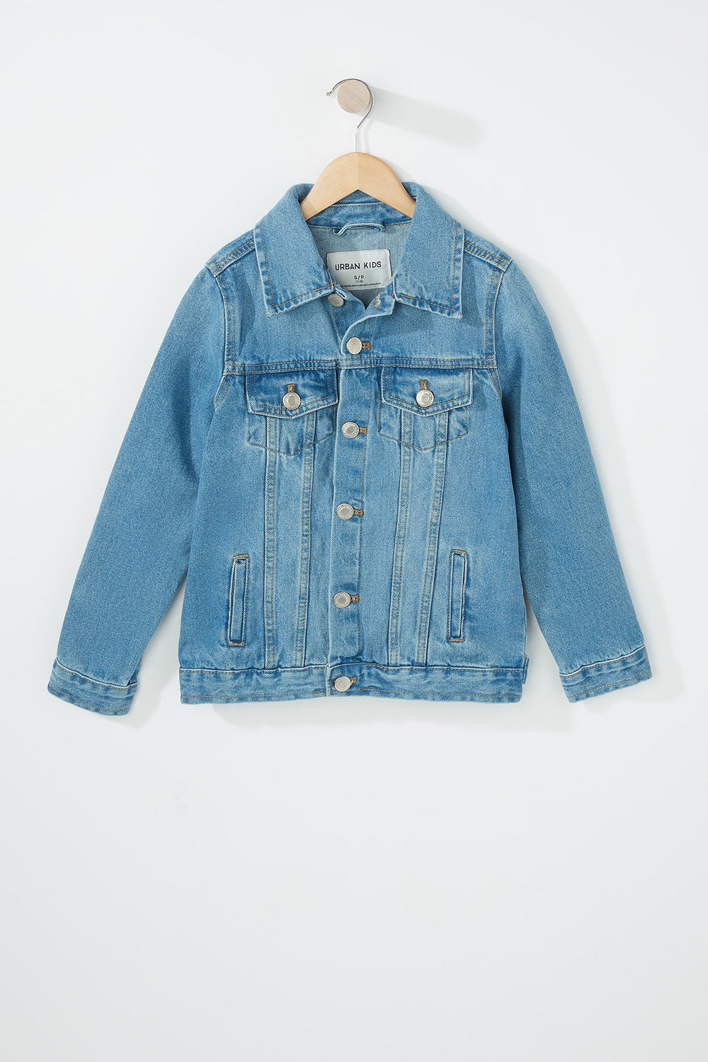 Kids Girls Denim Jacket Light Denim Blue