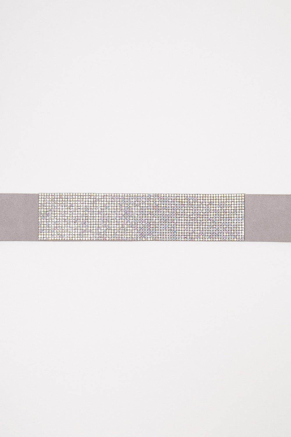 Women Glitter Velvet Choker Light Grey