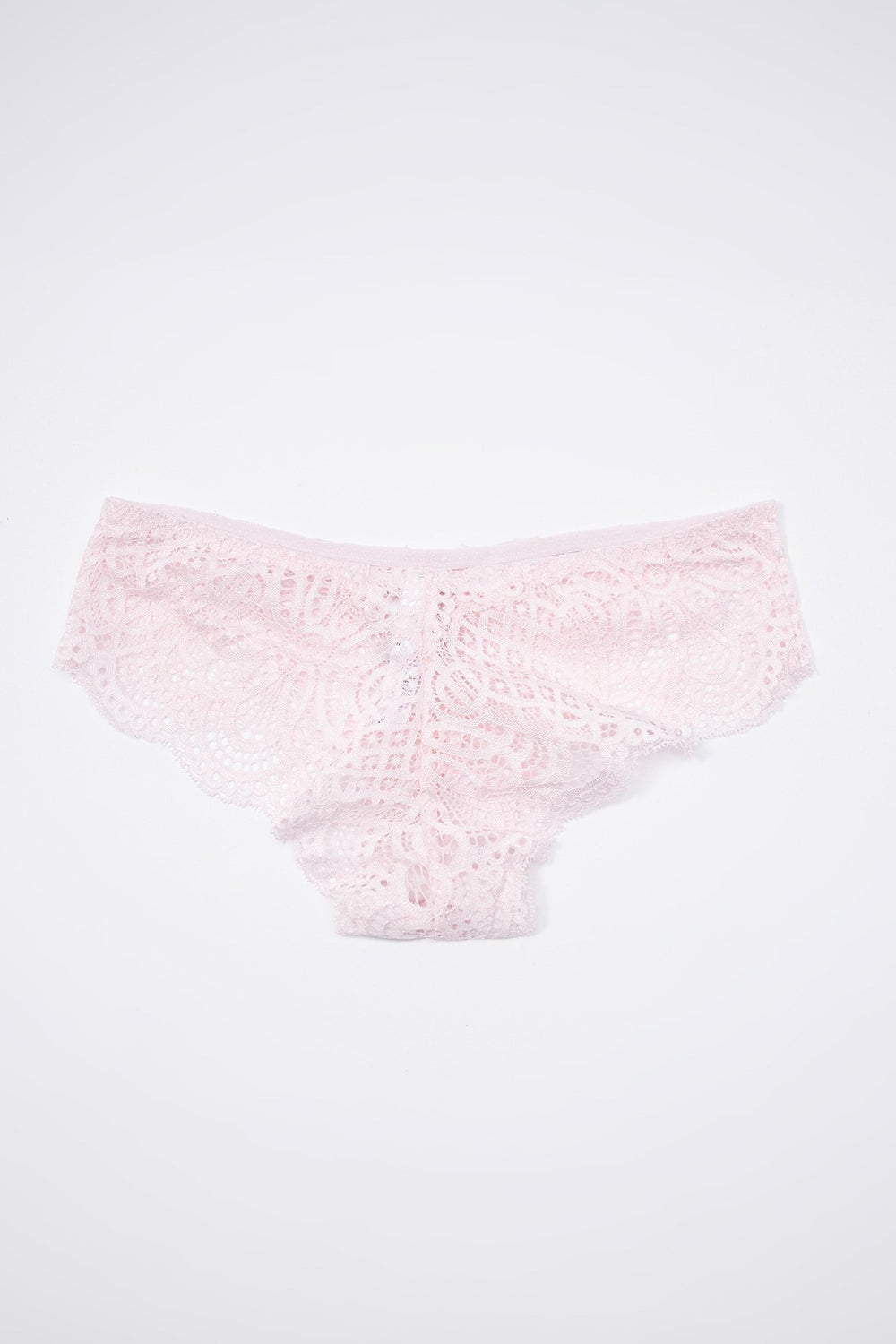 Women Mid-Rise Lace Undie Light Pink