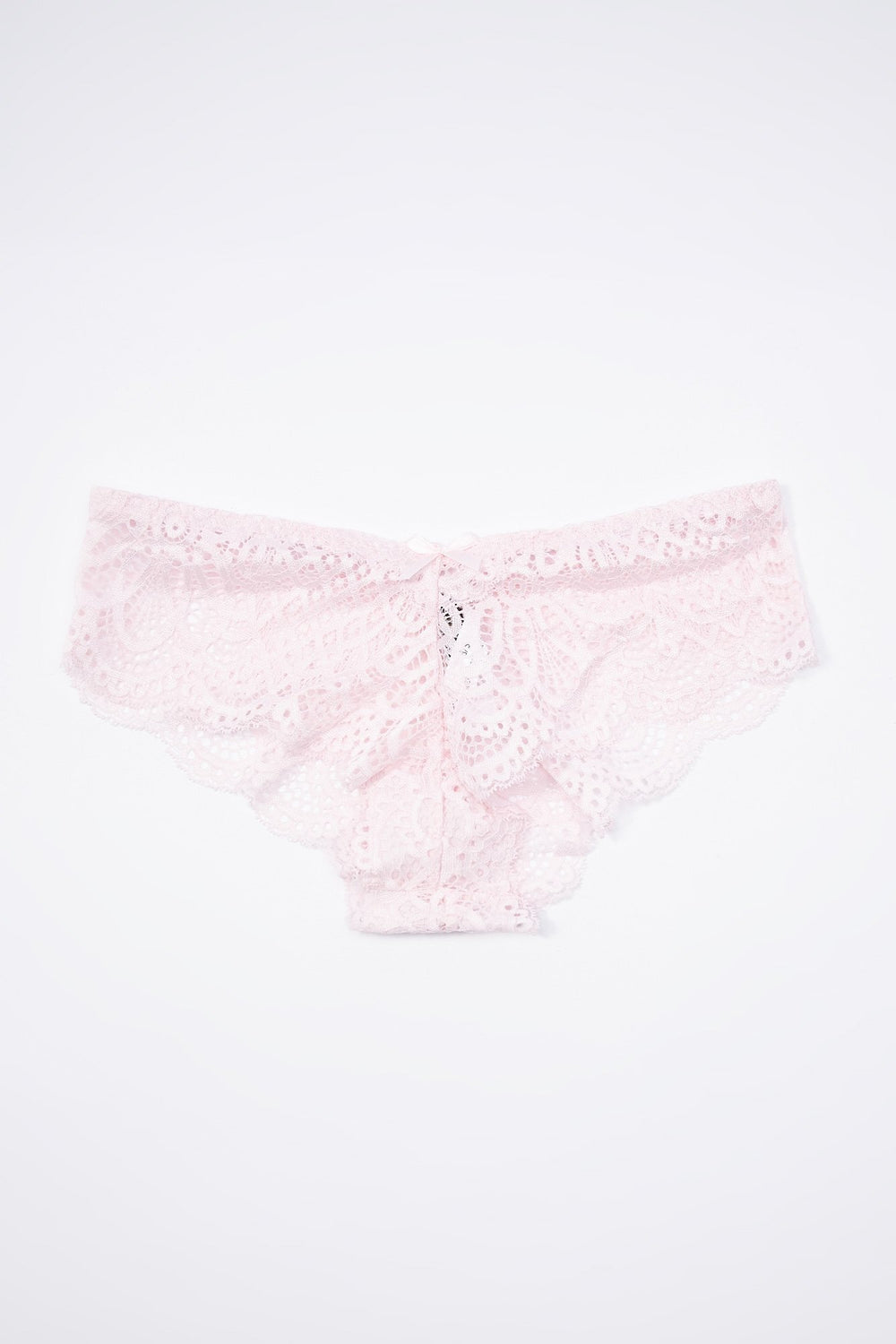 Women Mid-Rise Lace Undie Light Pink