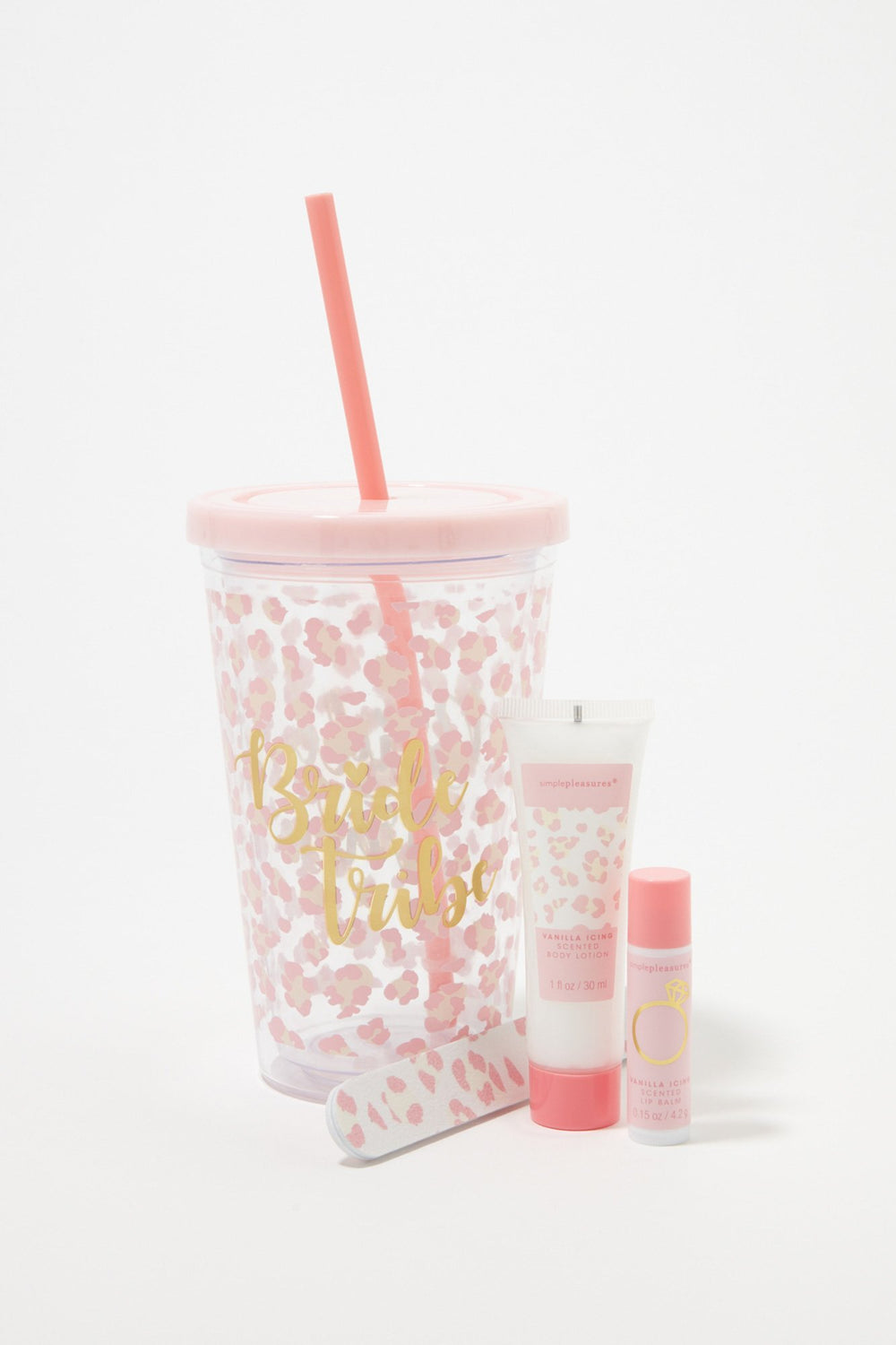 Women Bride Hydration Gift Set (4 PC) Light Pink
