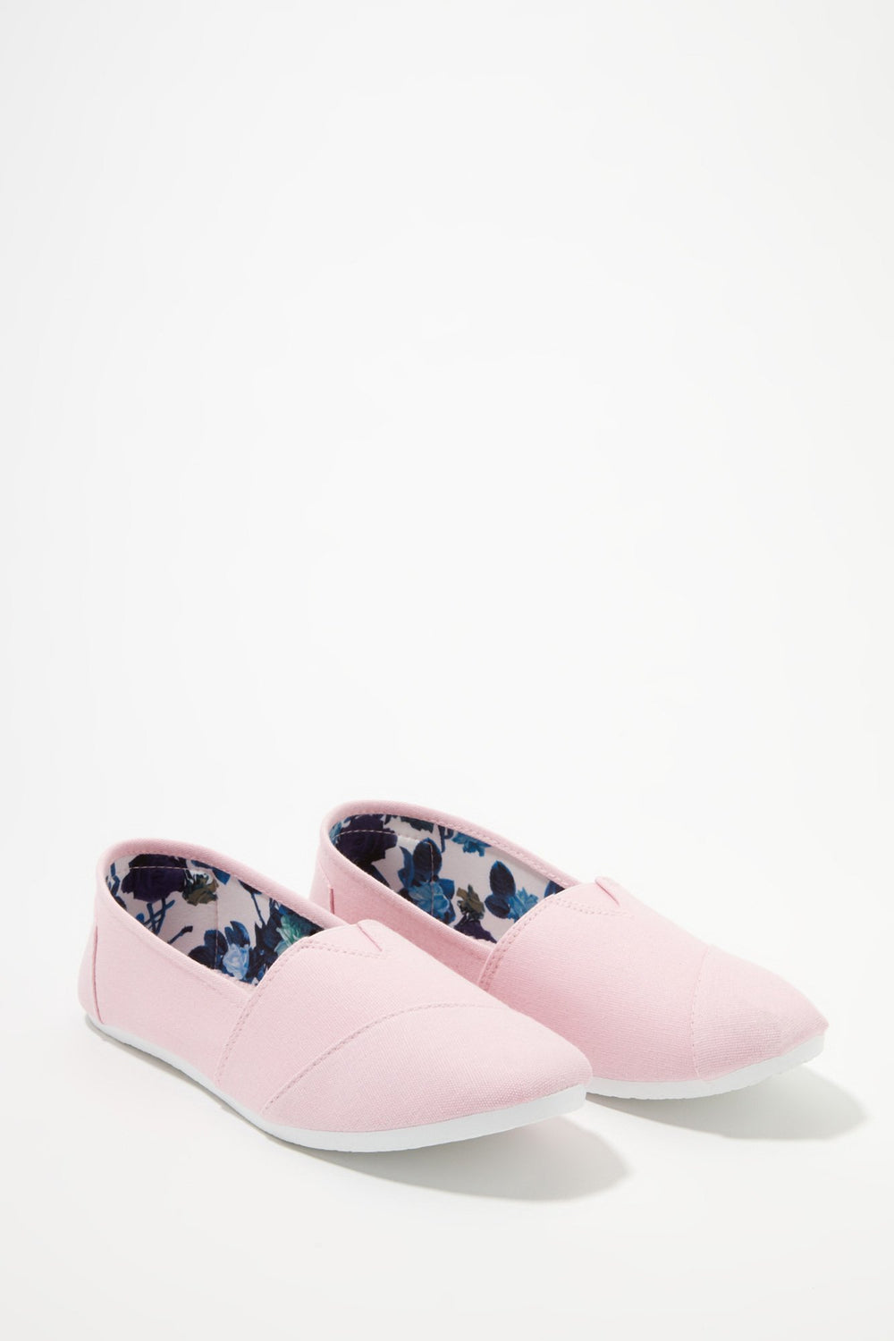 Women Canvas Slip-On Sneakers Light Pink