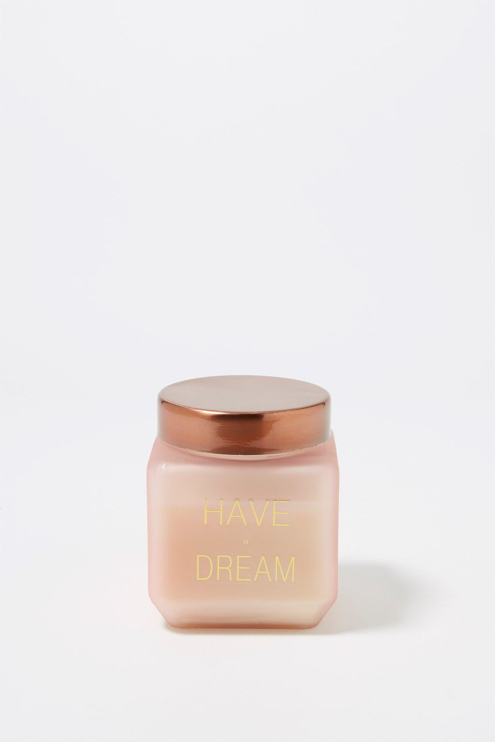 Women Have A Dream Frosted Glass Candle Light Pink