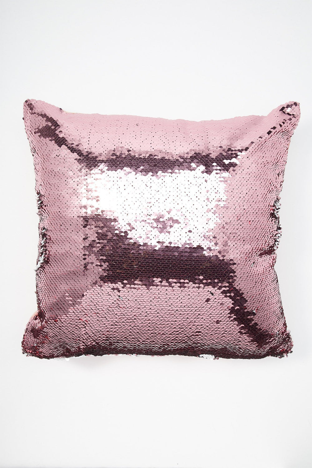 Women Metallic Reversible Sequins Pillow Light Pink