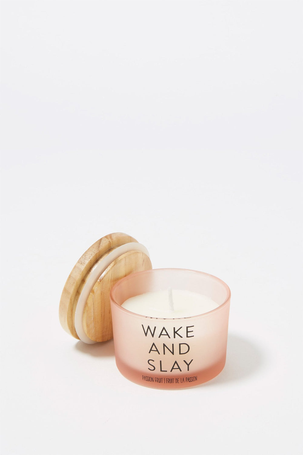 Women Passion Fruit Wake And Slay Scented Candle Light Pink