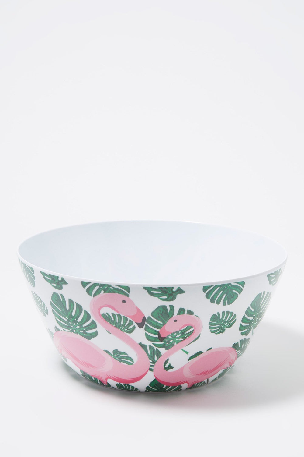 Women Tropical Melamine Salad Bowl Light Pink