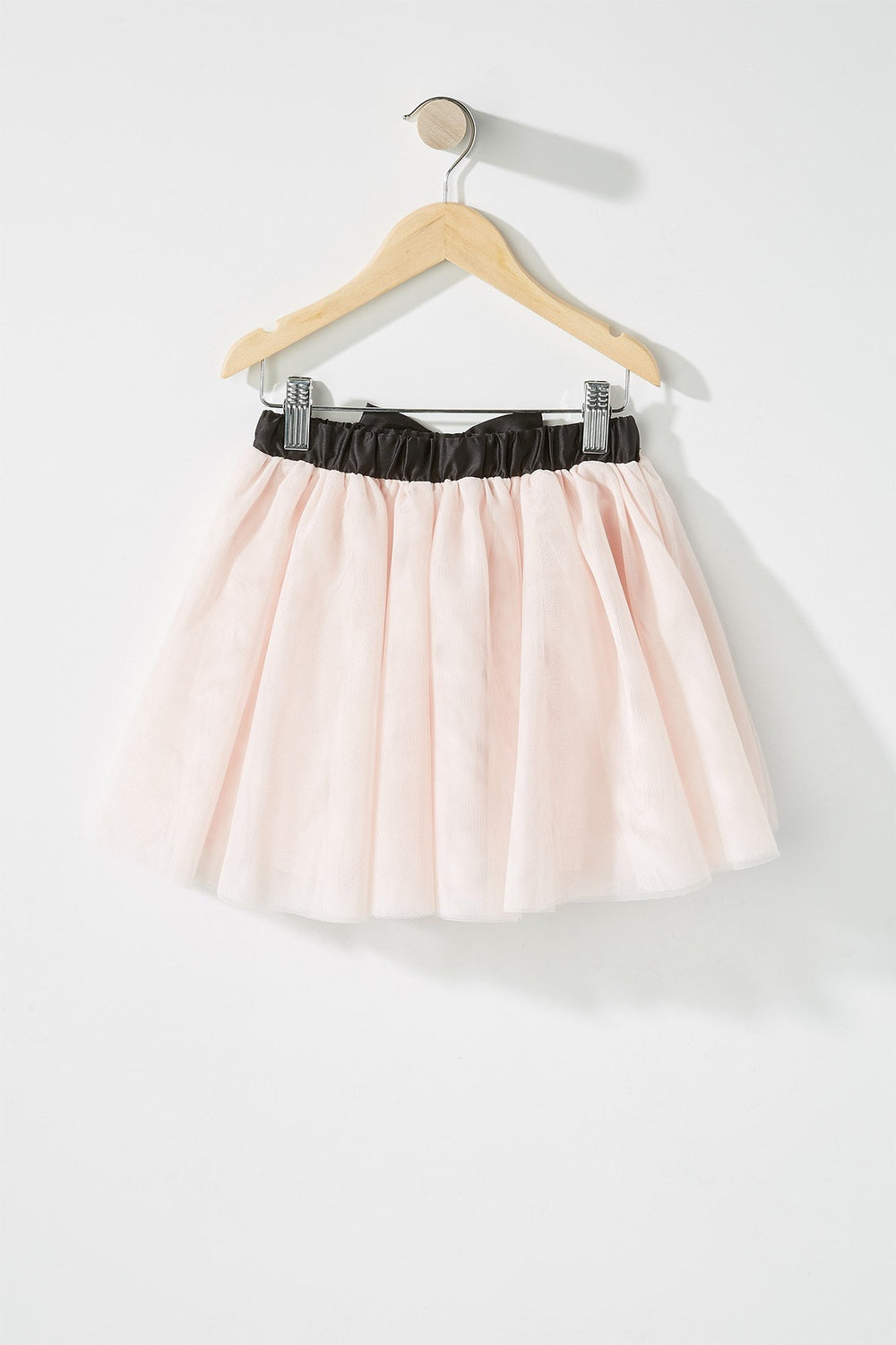 Kids Girls Bowtie Tutu Skirt Light Pink