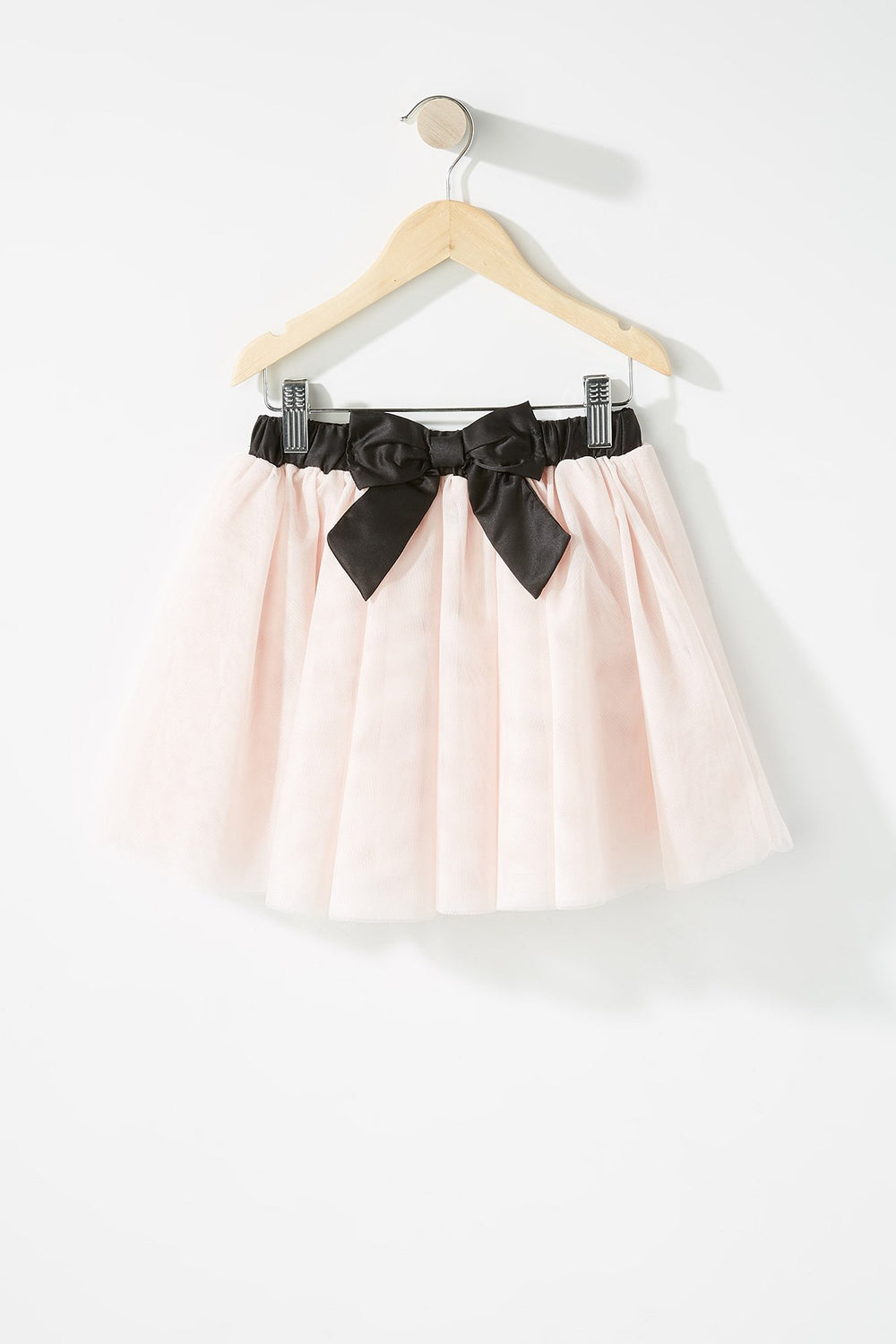 Kids Girls Bowtie Tutu Skirt Light Pink
