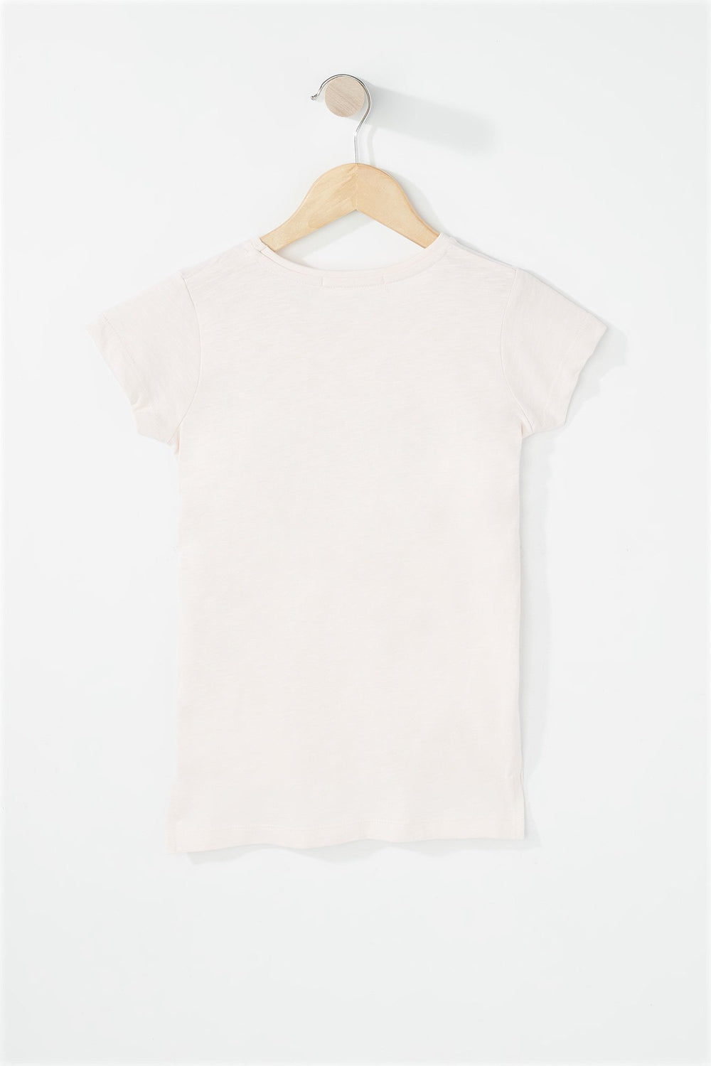 Kids Girls Bunny Bowtie Ballet High-Low Graphic T-Shirt Light Pink