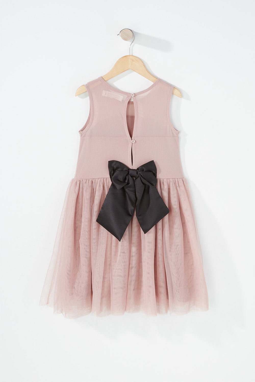 Kids Girls Mesh Tutu Pleated Dress Light Pink
