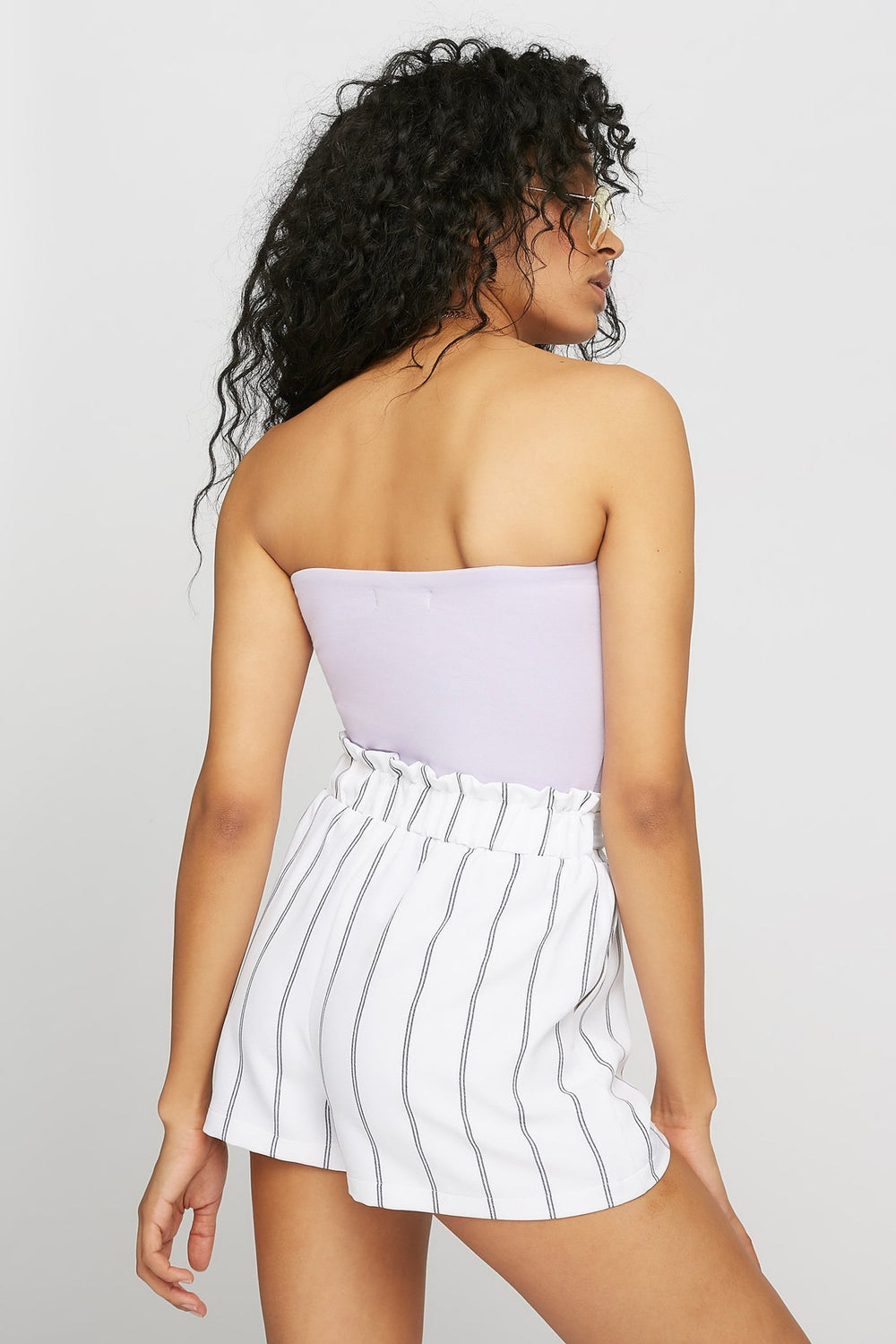 Women Bustier tubulaire de base Lilas