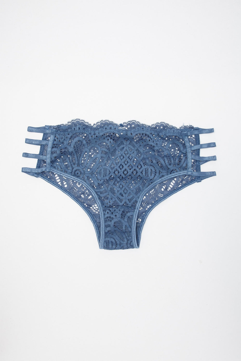 Women Culottes aux hanches à taille haute et motif de cage Marine