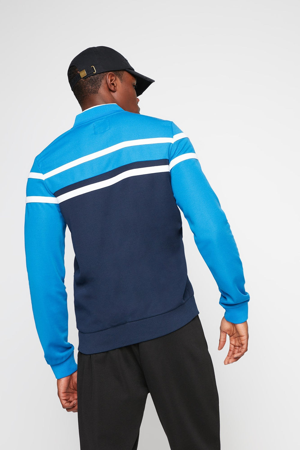 Men Blouson d'entraînement Rocawear avec blocs de couleurs Marine