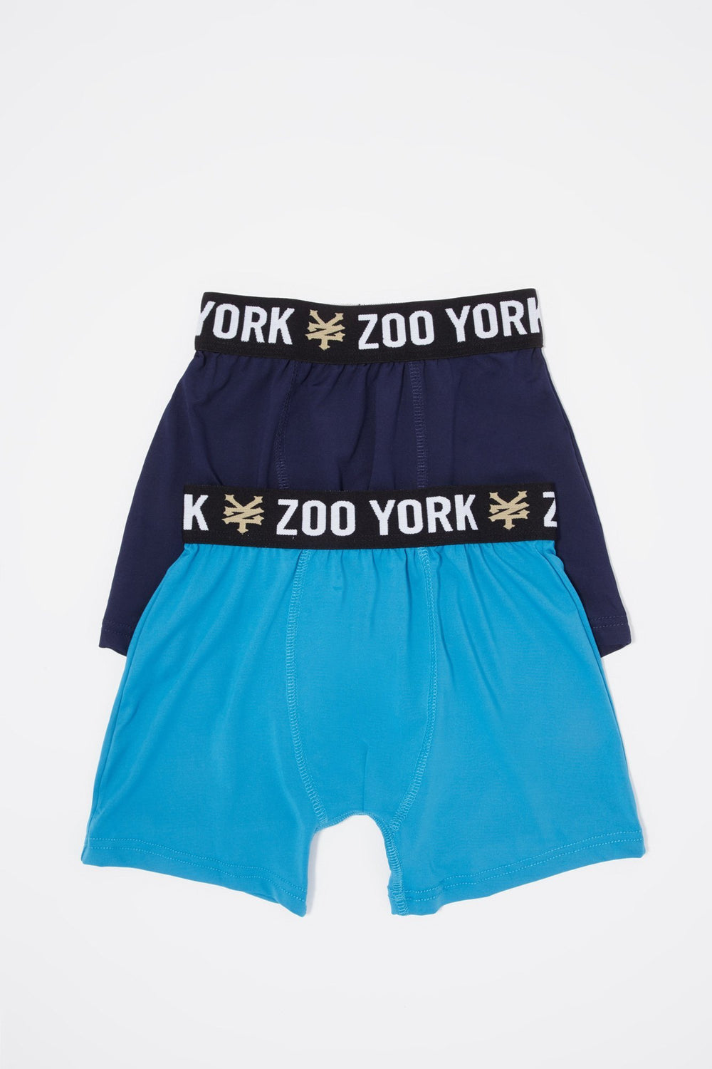 Kids Caleçons Zoo York avec bande bleue pour garçon (2 paires) Marine