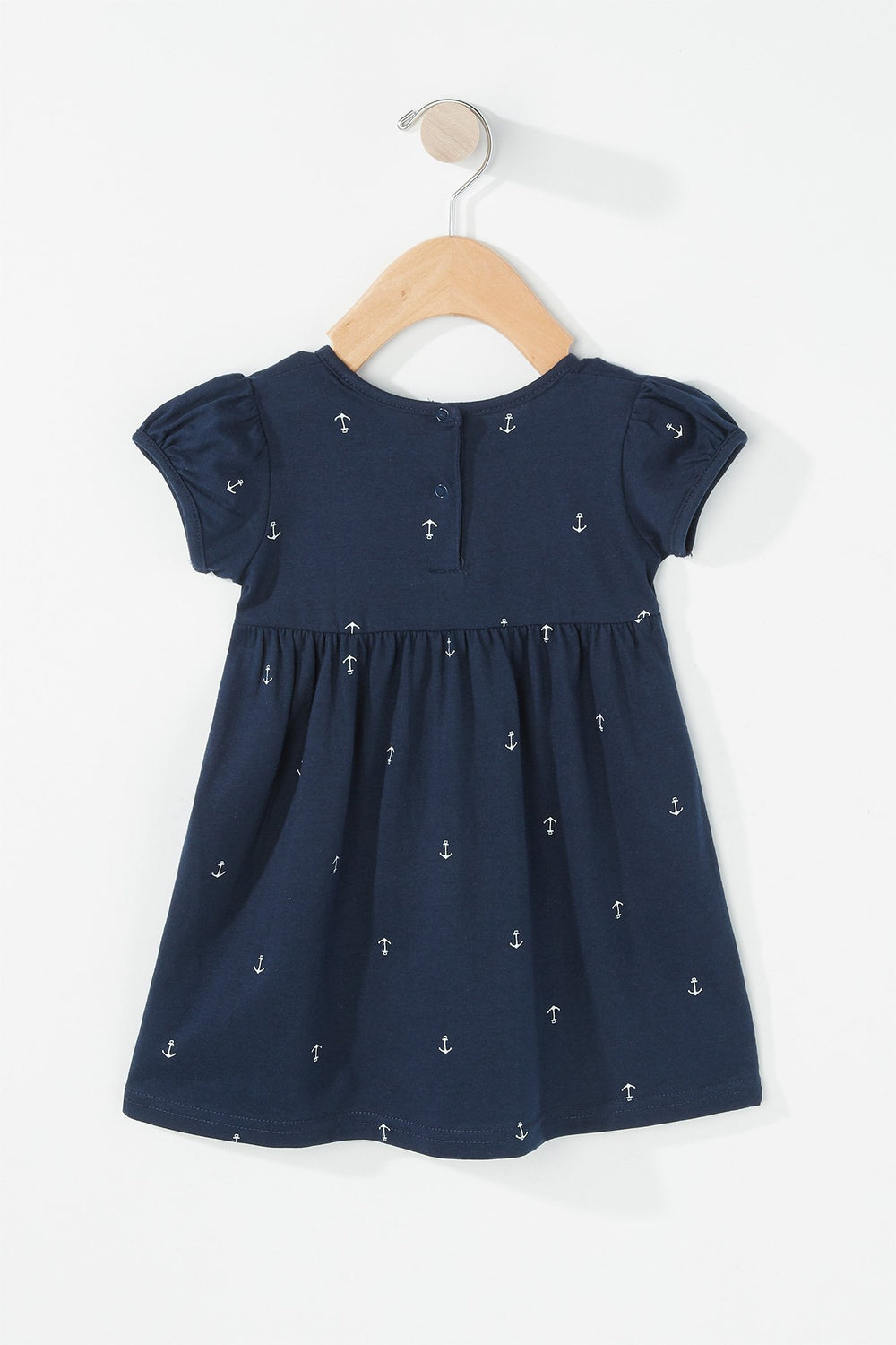 Kids Robe plissée à imprimé Ancre pour bébé fille Marine