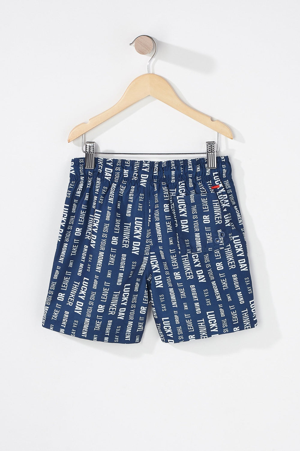 Kids Short de surfeur imprimé à taille coulissante pour garçon Marine