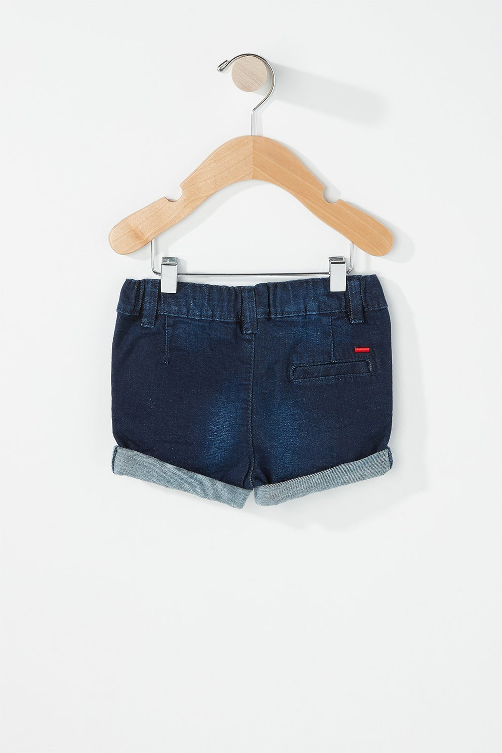 Kids Short en denim à revers roulés pour bébé garçon Marine