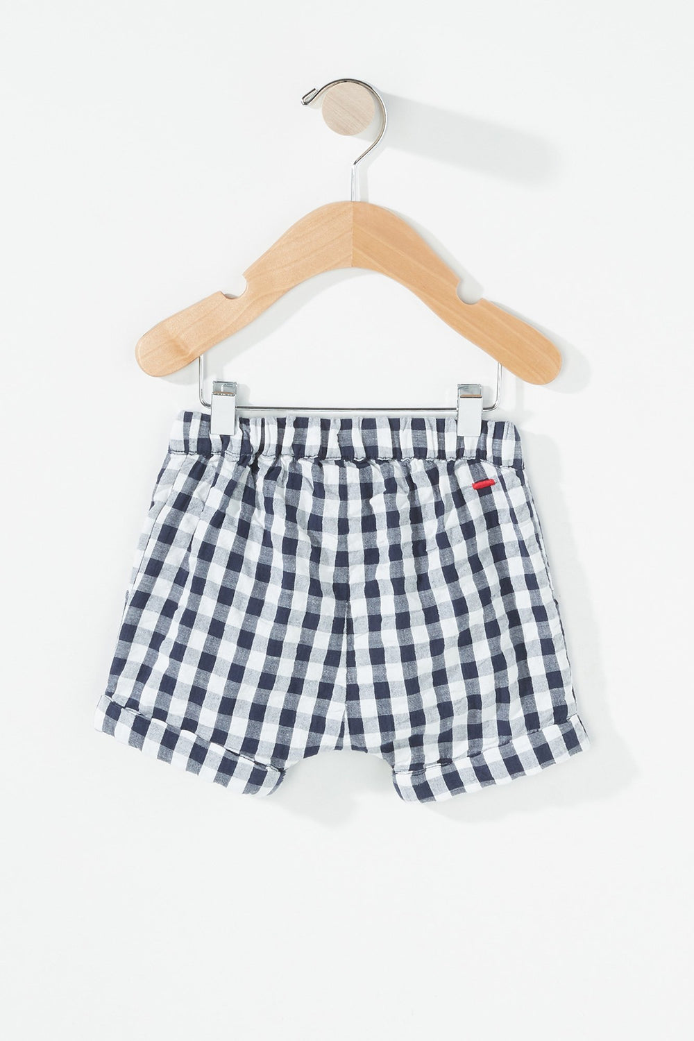 Kids Short en guingan à carreaux pour bébé fille Marine