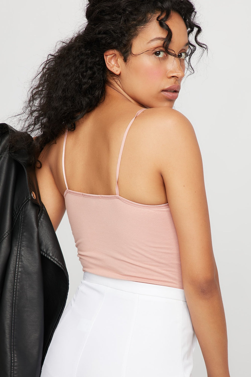 Women Camisole longue de base Mauve