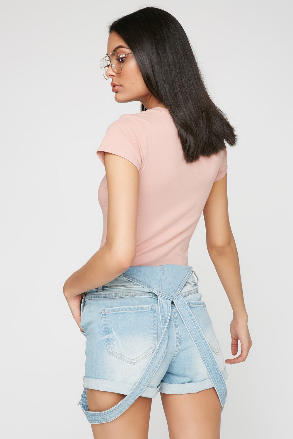 Women Scoop Neck Basic T-Shirt Mauve