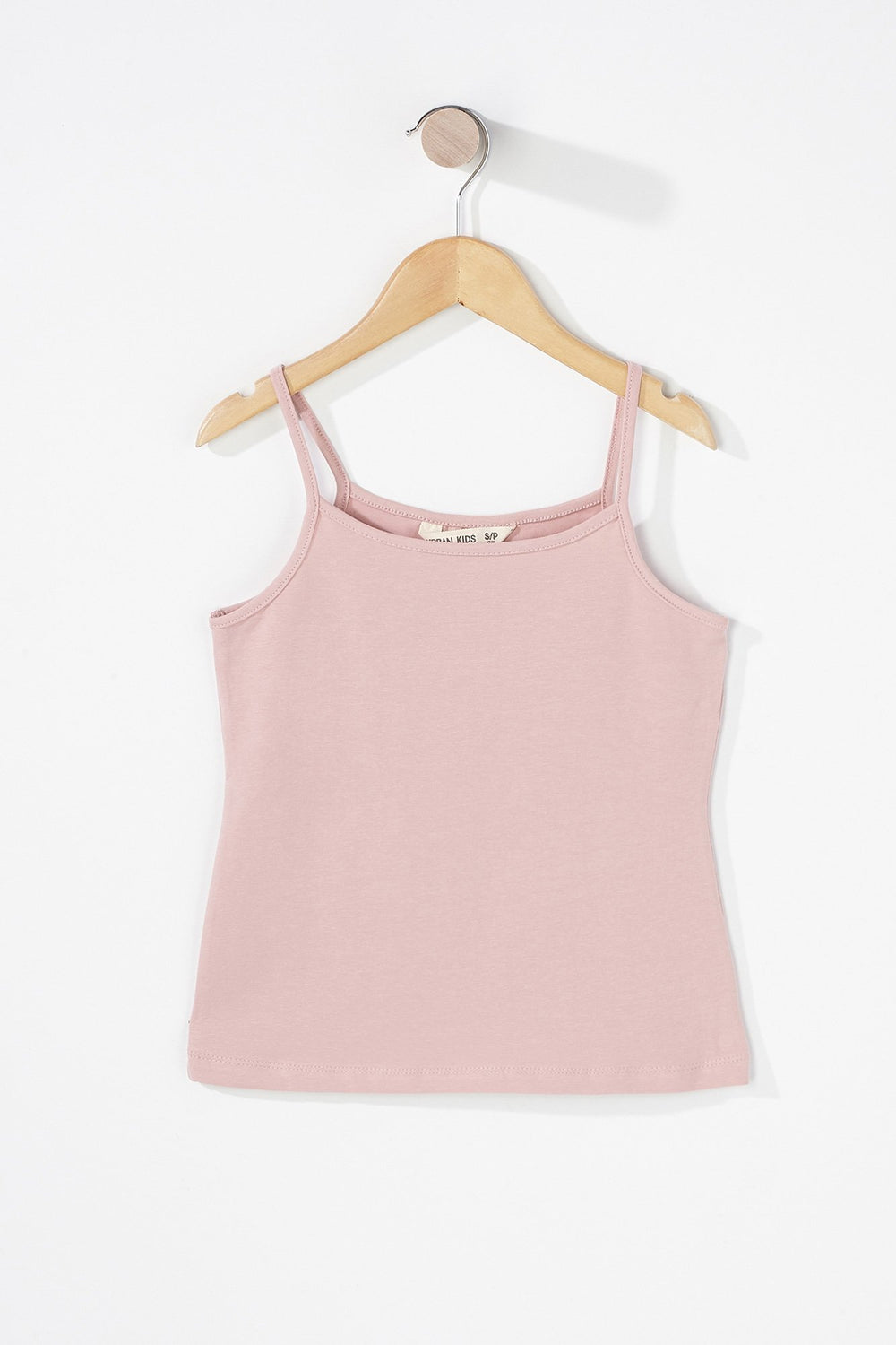 Kids Girls Coloured Basic Camisole Mauve