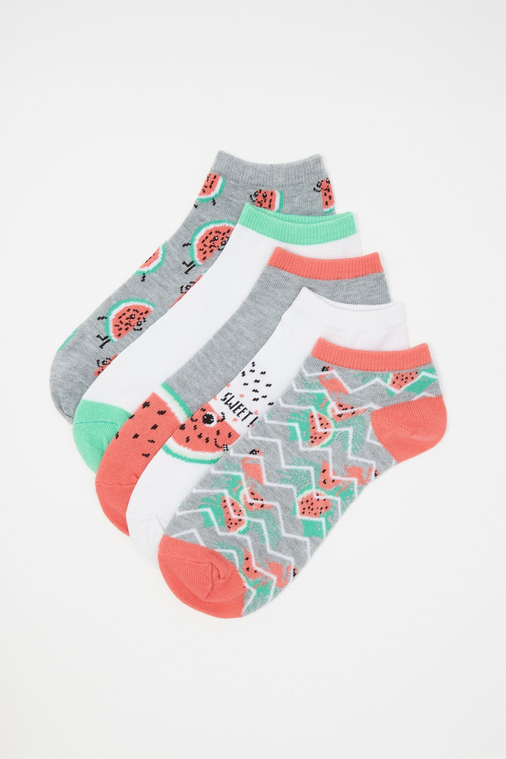 Women Chaussettes à imprimé Melon d'eau (5 paires) Milleraies