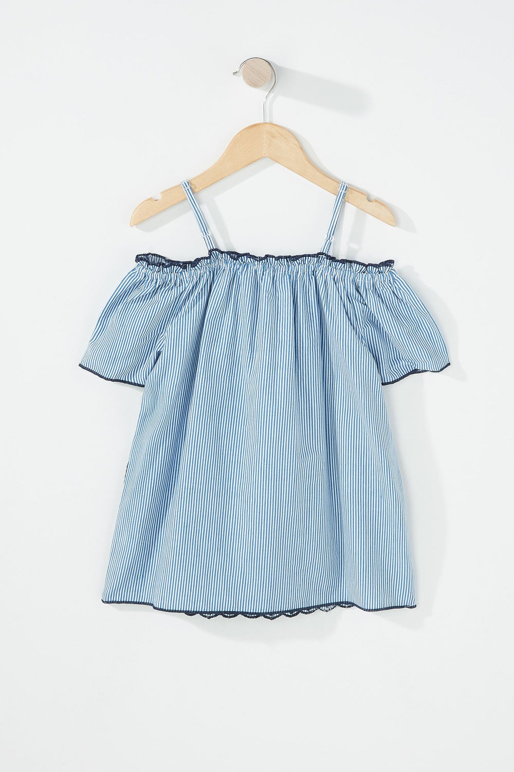 Kids Blouse volantée à broderies et épaules dénudées pour fille Milleraies