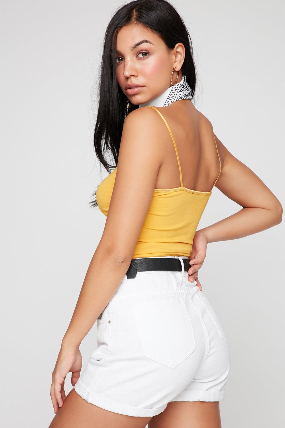 Women Camisole de base Moutarde